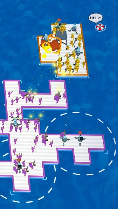 War of Rafts: Sea Battle Game スクリーンショット