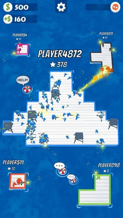 War of Rafts: Sea Battle Game スクリーンショット