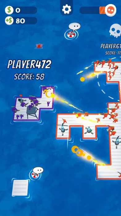War of Rafts: Sea Battle Game スクリーンショット