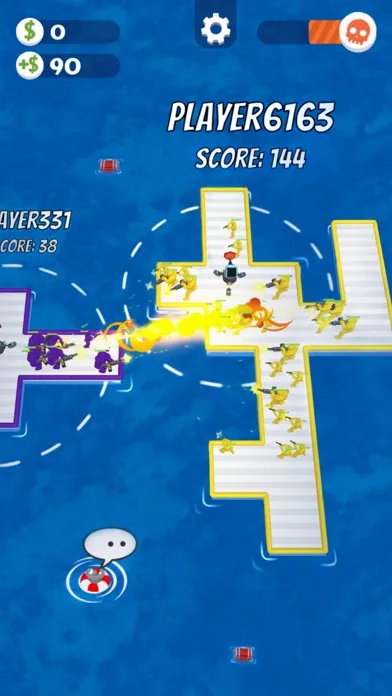 War of Rafts: Sea Battle Game スクリーンショット