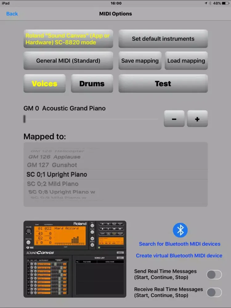 MIDI file player iPad  Ekran Görüntüleri