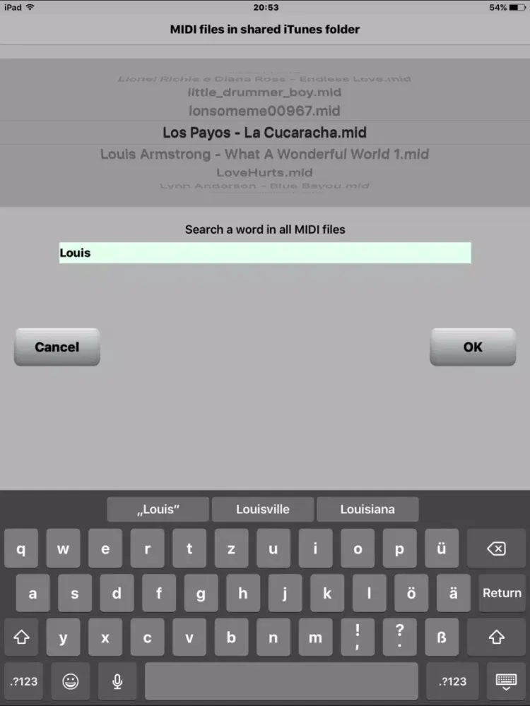 MIDI file player iPad  Ekran Görüntüleri