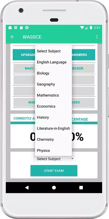 WASSCE Weeglo Screenshots