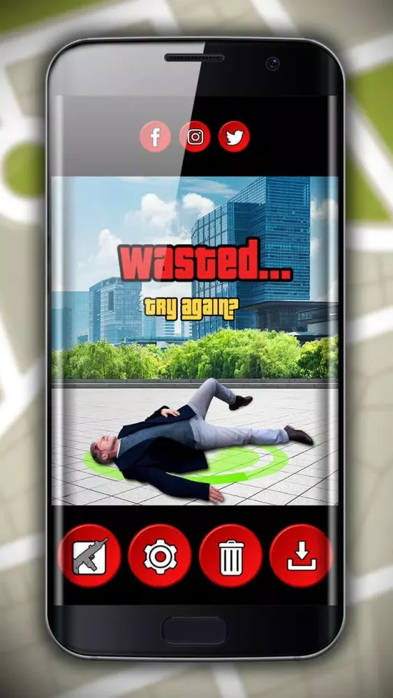 Wasted Photo Editor - Grand Theft Gangster Maker سکرین شاٹس