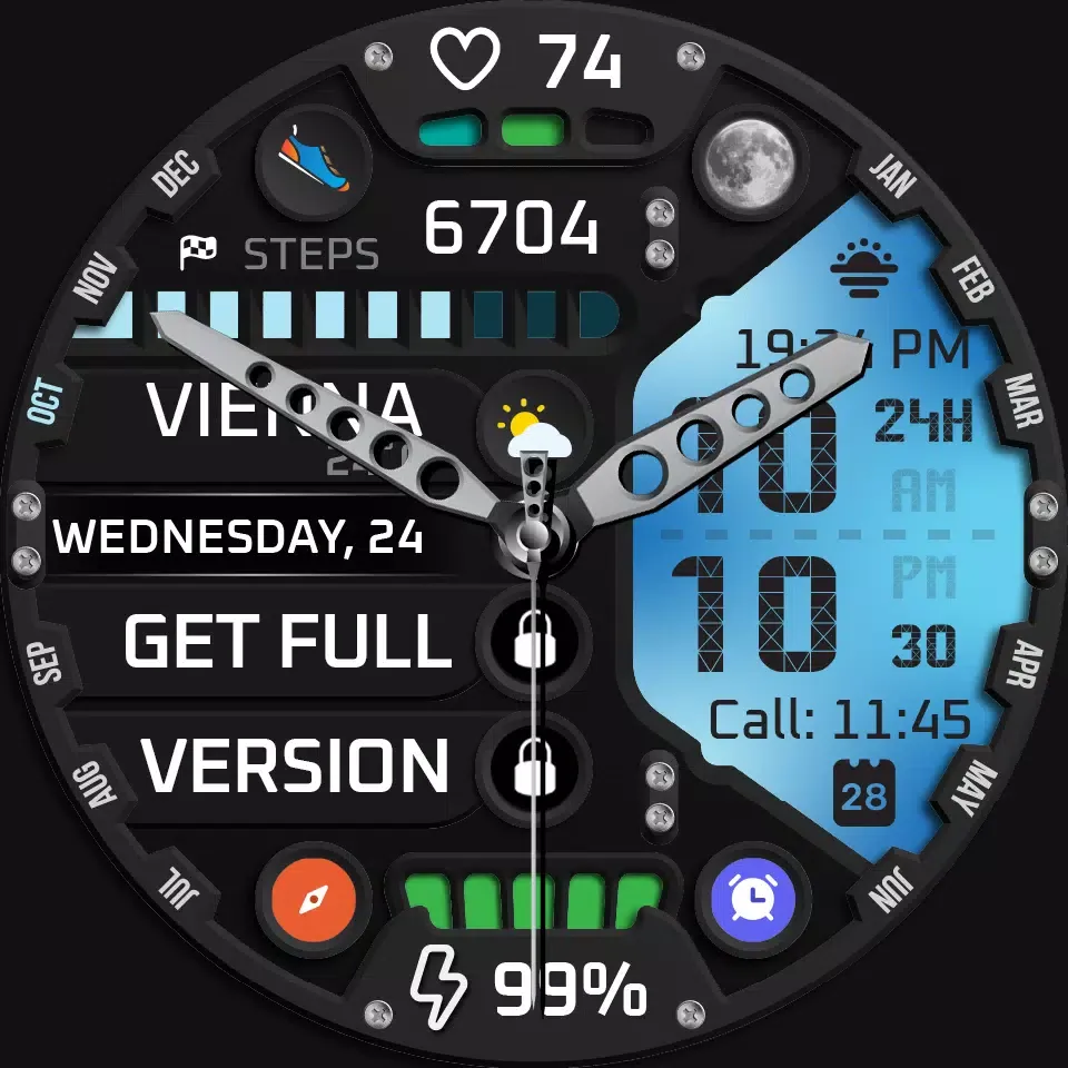 Capturas de pantalla de TimeCast Watch Face Lite