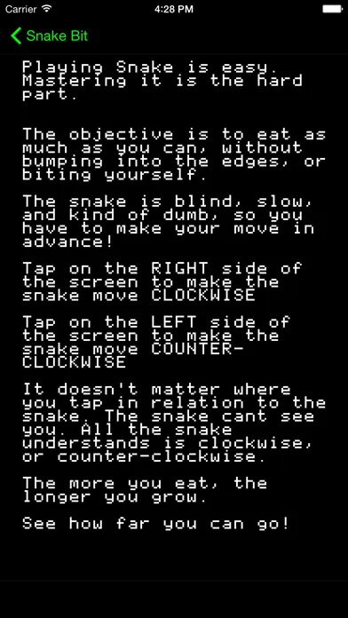 Tangkapan layar Snake Bit