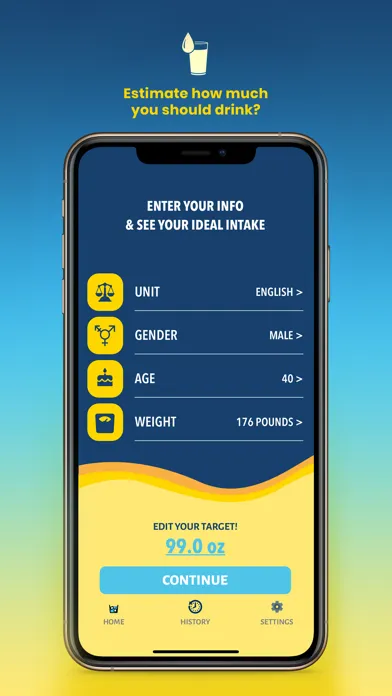 Zrzuty ekranu # 1 Water App & Daily Tracker