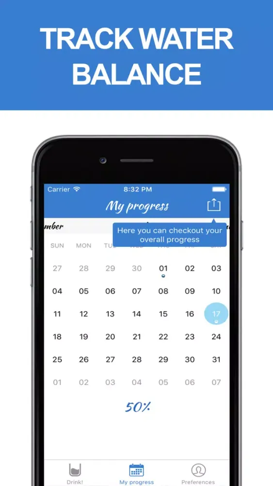 Water balance tracker - drink reminder स्क्रीनशॉट