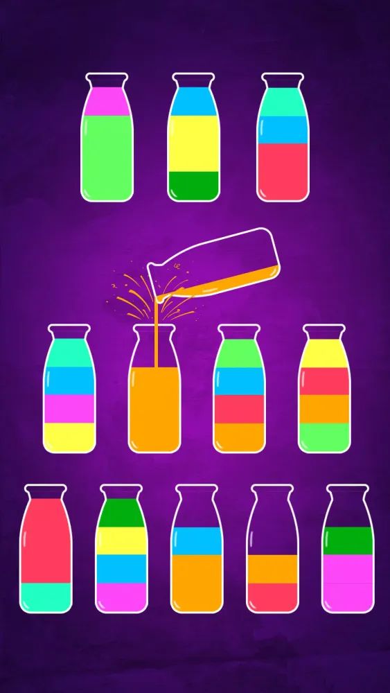 Water Sort سکرین شاٹس