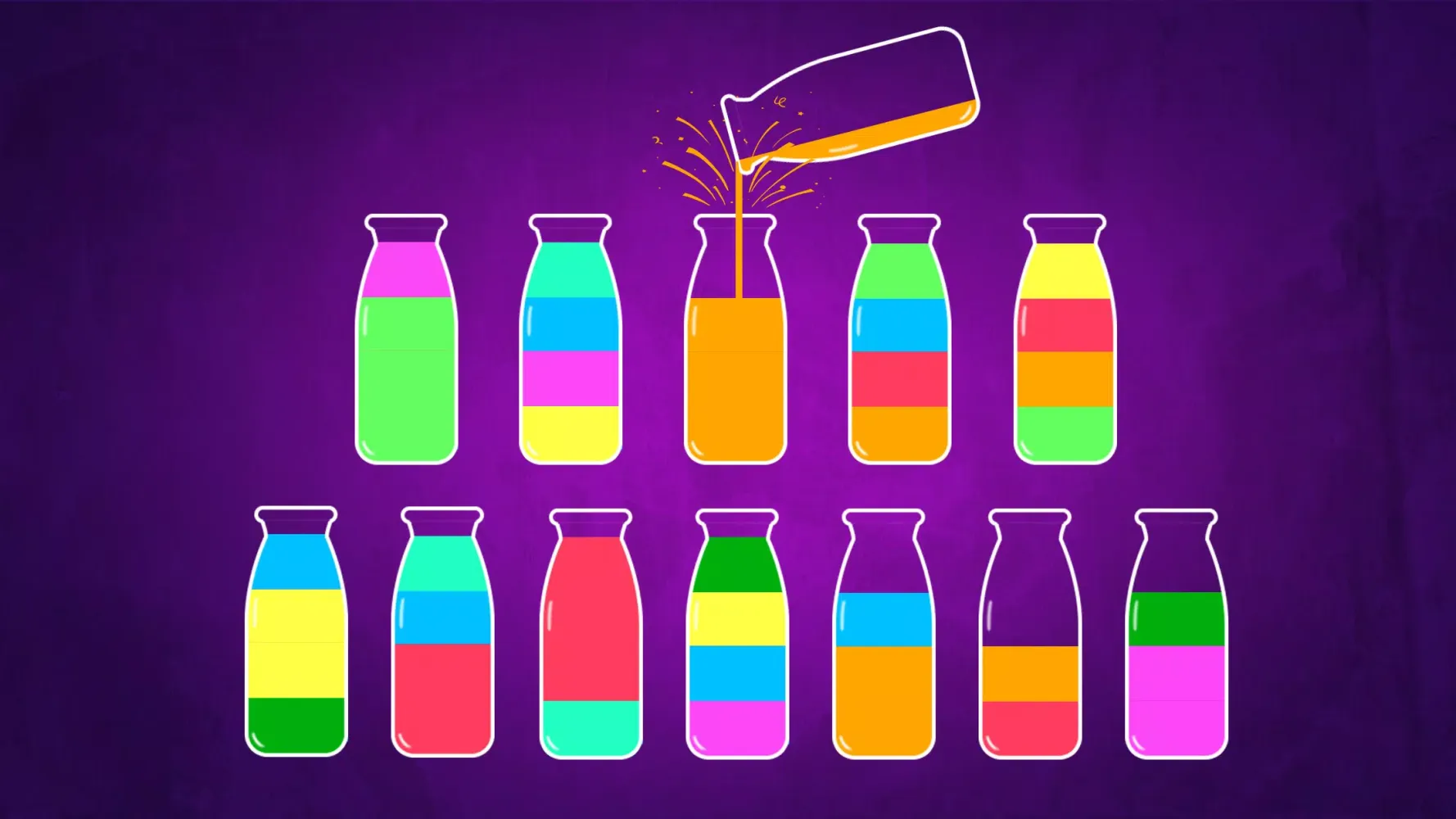 Water Sort سکرین شاٹس