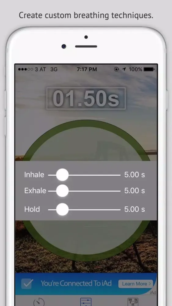 Ảnh chụp màn hình của RelaXhale - Relaxing, Calming breathing exercise to reduce stress [Free]