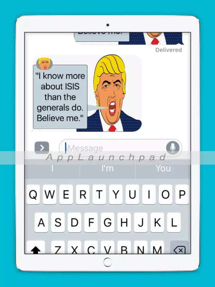 ภาพหน้าจอของ Trumpisms iPad 