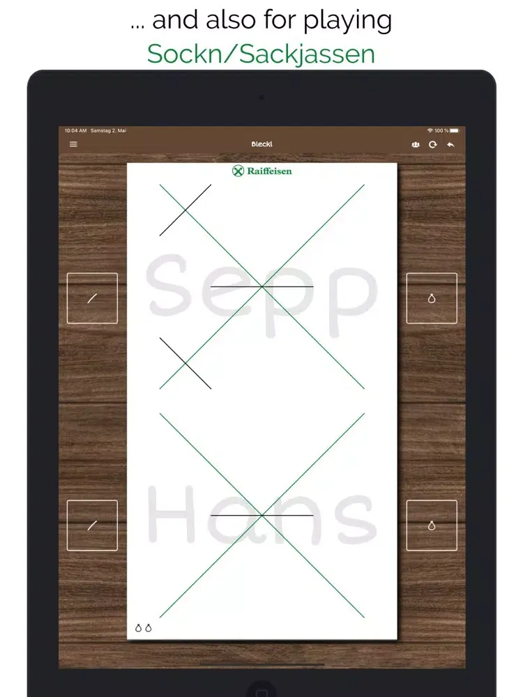 Tangkapan skrin Bleckl - Notebook Watten/Jass iPad 