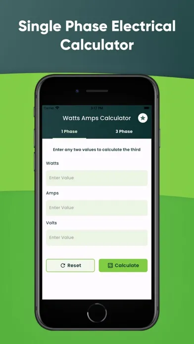 Watts Amps Volts Calculator سکرین شاٹس