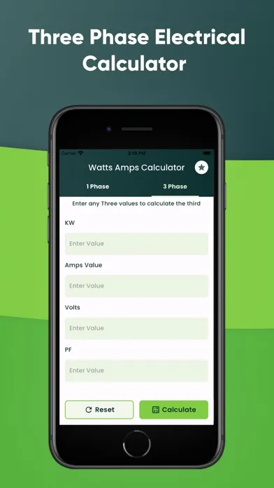 Watts Amps Volts Calculator سکرین شاٹس