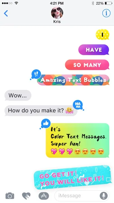 Color Text Messages- customizer colorful texting スクリーンショット