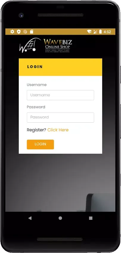 Tangkapan layar Wave Biz Online