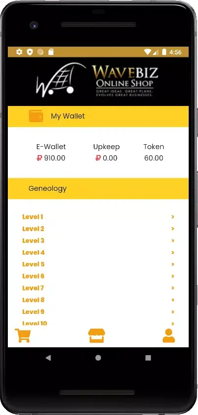 Tangkapan layar Wave Biz Online
