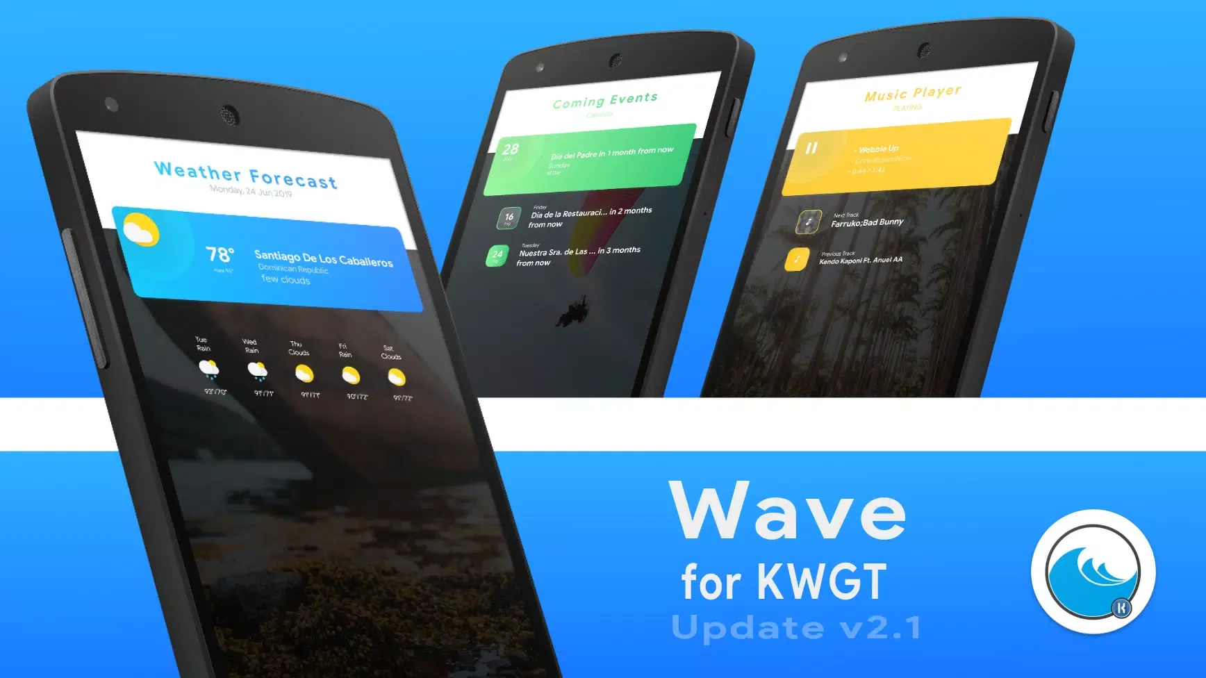 Wave KWGT Screenshots