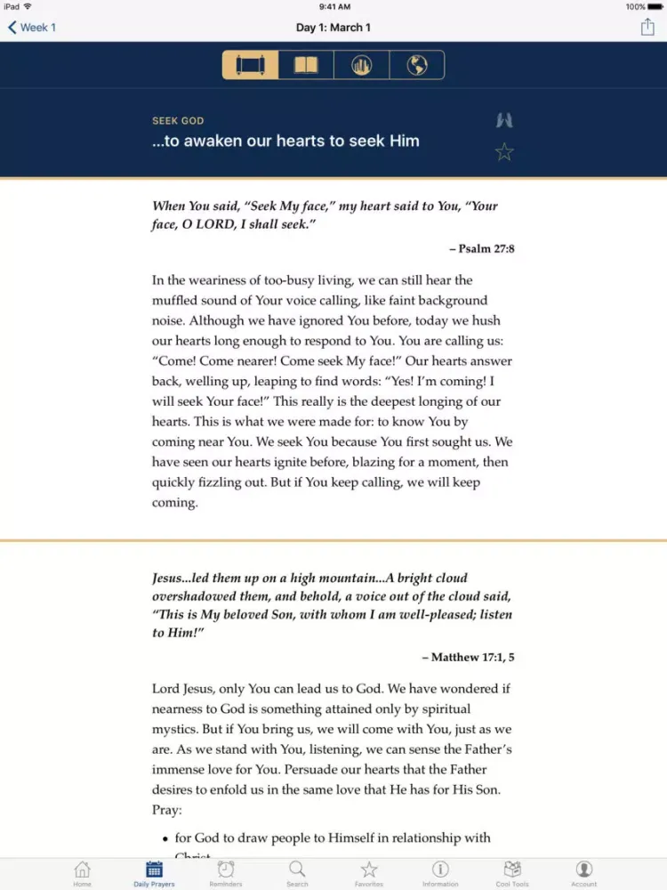 Seek God for the City 2017 iPad 应用截图