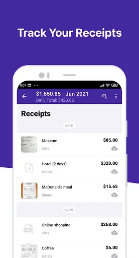 Screenshot di Smart Receipts Plus