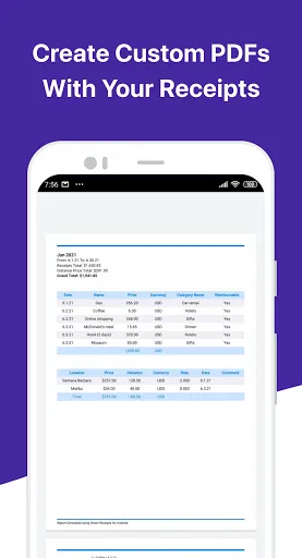 Screenshot di Smart Receipts Plus