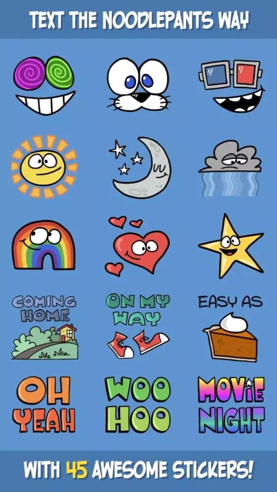 Zrzuty ekranu Noodlepants Stickerama