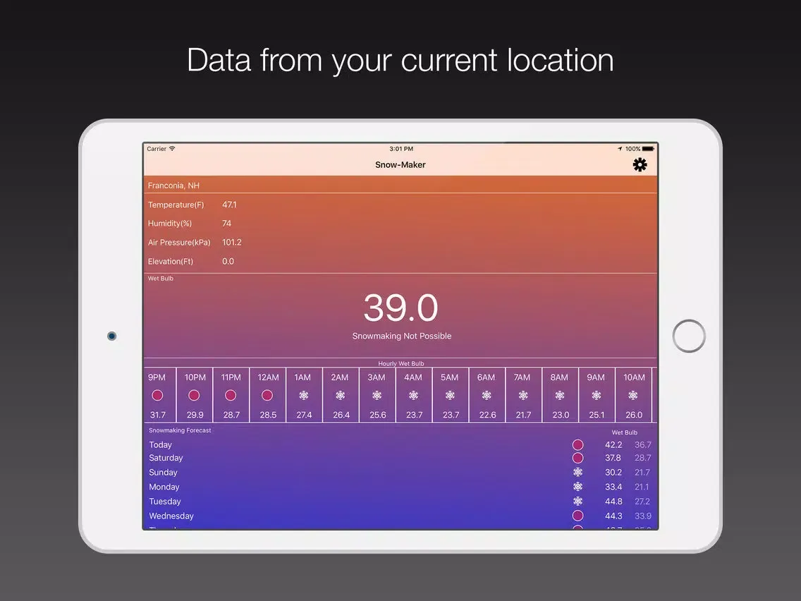 Captures d'écran de SnowMaking Pro iPad 