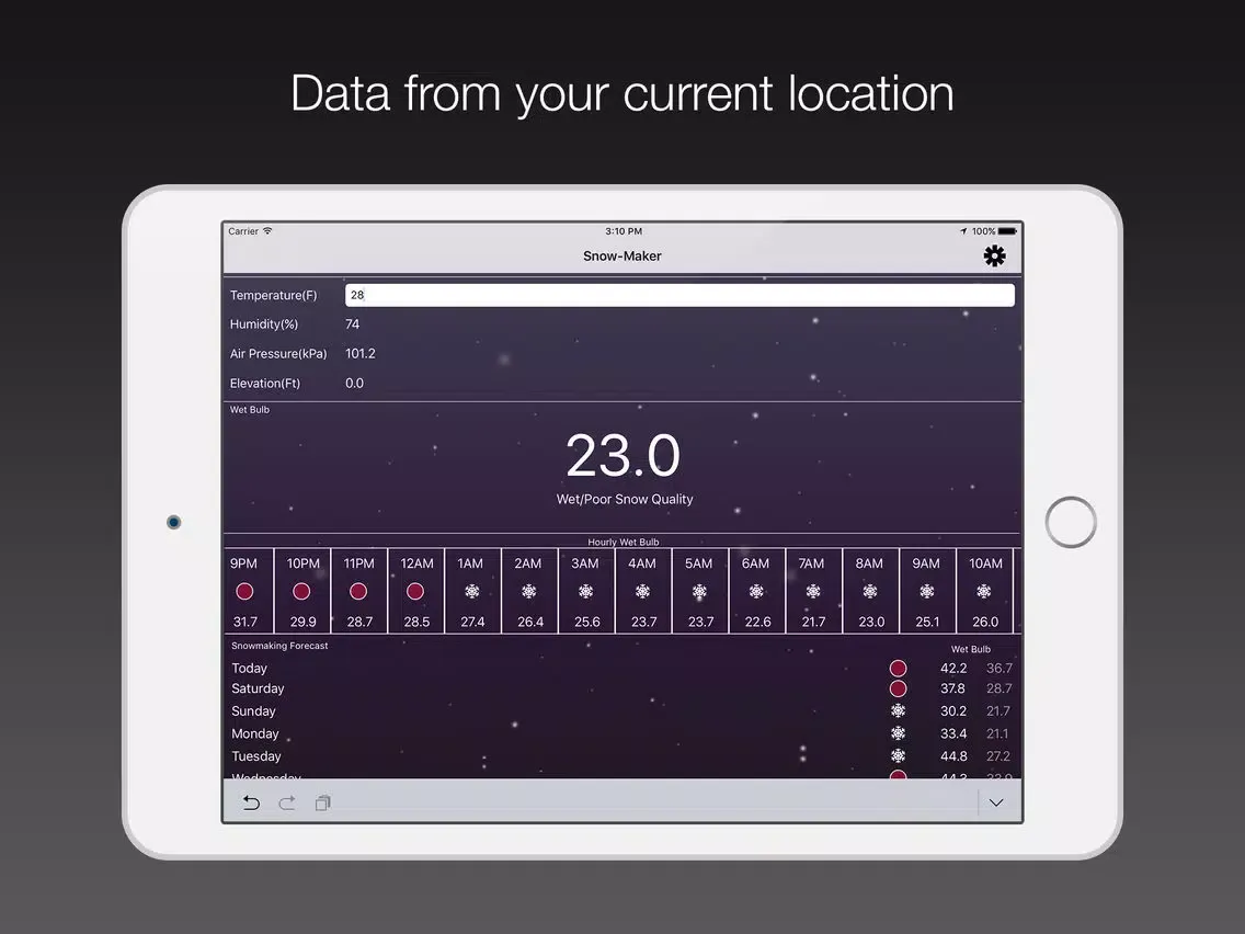 Captures d'écran de SnowMaking Pro iPad 