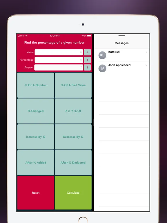 Tangkapan layar Percentage Calculator Free iPad 