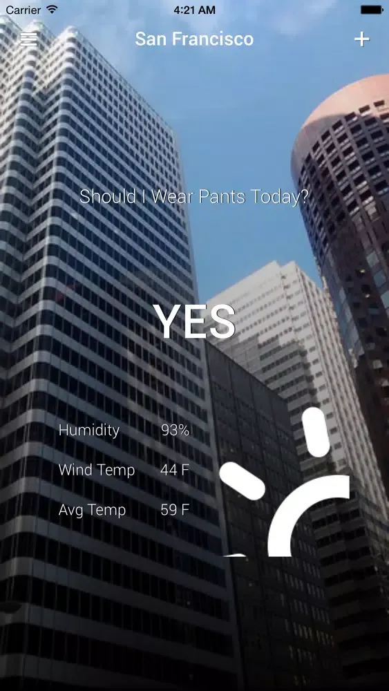 Should I Wear Pants Today? スクリーンショット