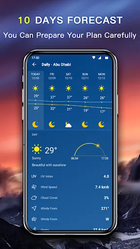 Capturas de tela do Accurate Weather App PRO