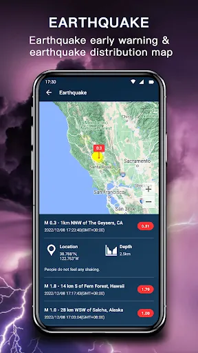 Capturas de tela do Accurate Weather App PRO