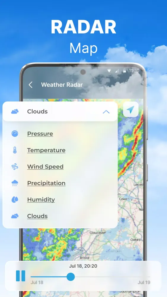 ภาพหน้าจอของ Local Weather App & Live Radar