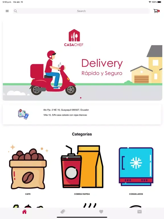 Casa Chef - Delivery Comidas iPad 應用截圖