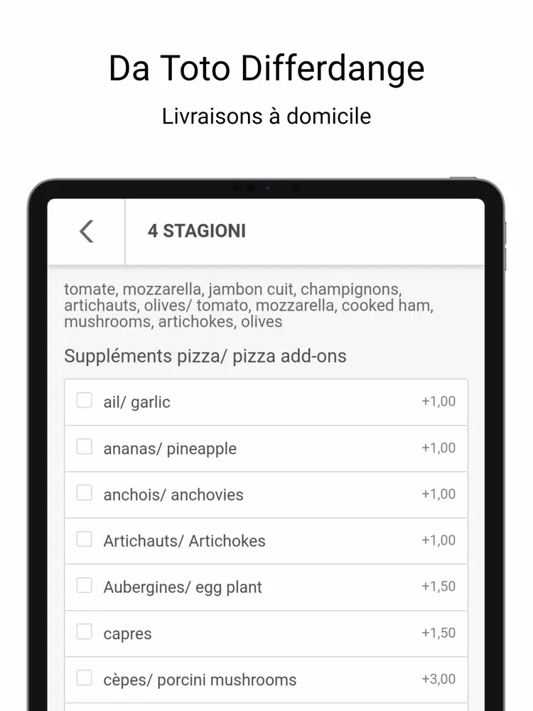 Скриншоты Da Toto Differdange iPad 