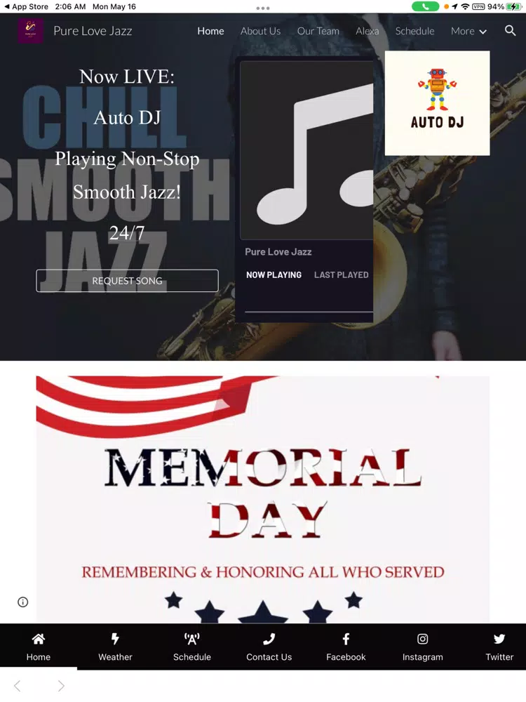 Tangkapan layar Pure Love Jazz iPad 