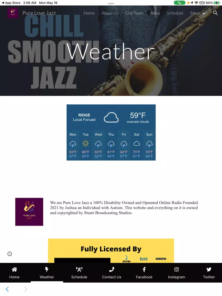 Tangkapan layar Pure Love Jazz iPad 