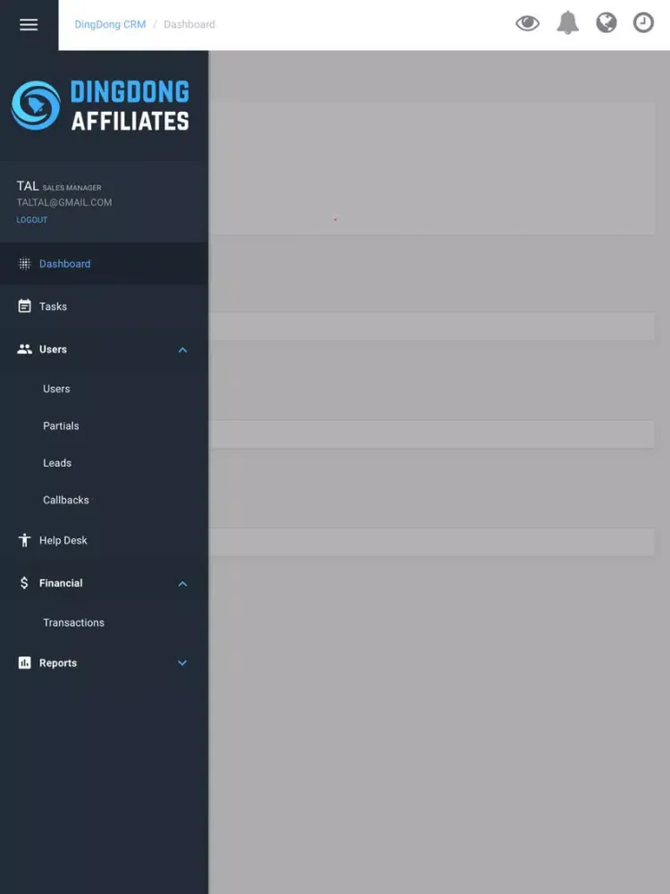 מערכת השותפים של דינג דונג iPad  Ekran Görüntüleri