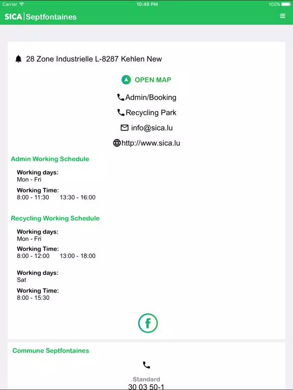 SICA Kehlen iPad 應用截圖