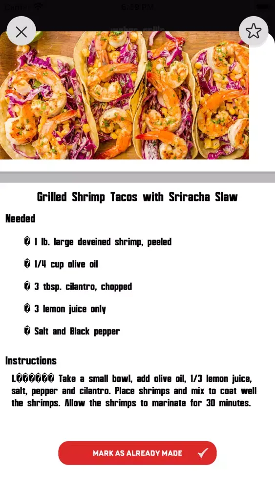 Zrzuty ekranu Recipes for Weber Grills