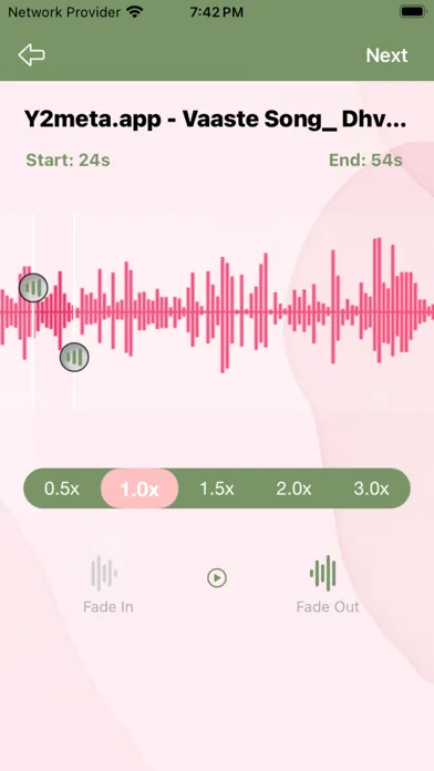 Audio Status - Chat Screenshots