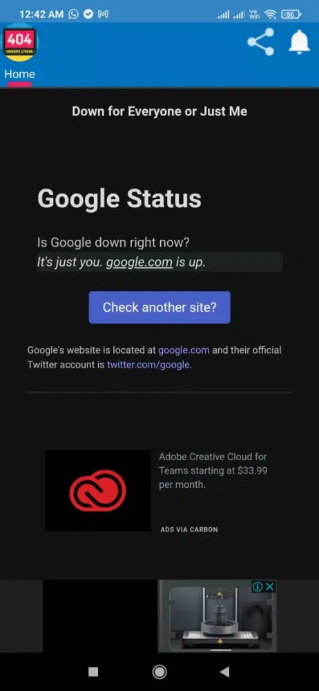 Capturas de pantalla de Website Status Checker