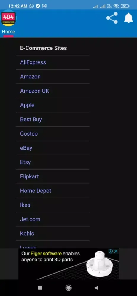 Capturas de pantalla de Website Status Checker