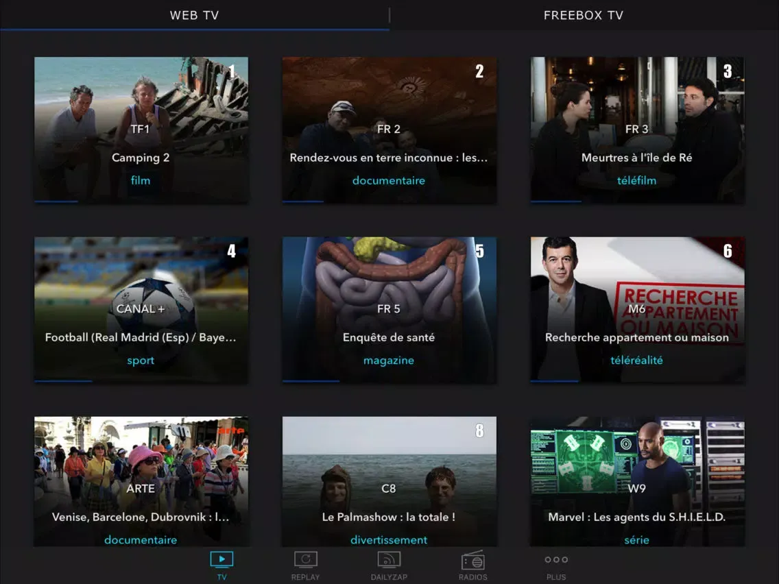 Скриншоты TV en direct, Replay, Guide TV iPad 