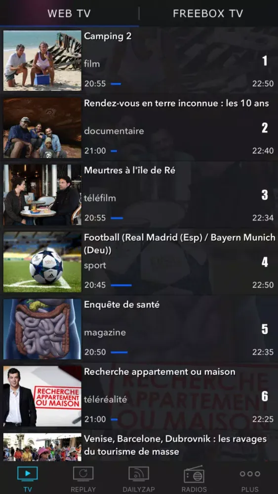 Скриншоты TV en direct, Replay, Guide TV