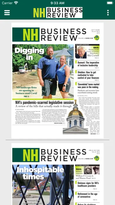 Capturas de pantalla de NH Business Review