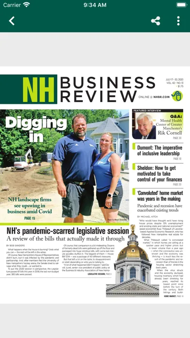 Capturas de pantalla de NH Business Review