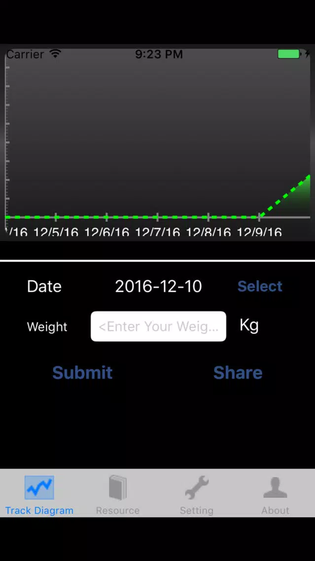 Weight Tracker স্ক্রিনশট