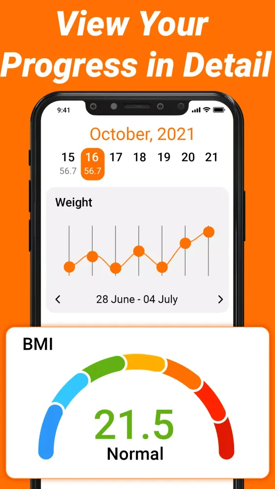 BMI Calculator, Weight Tracker Screenshots